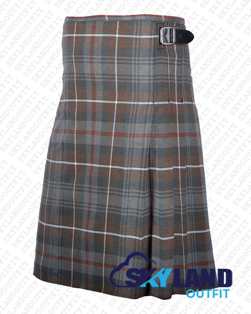 Mackenzie Weathered Tartan 8 Yard Kilt Traditional Scottish Kilt image 2
