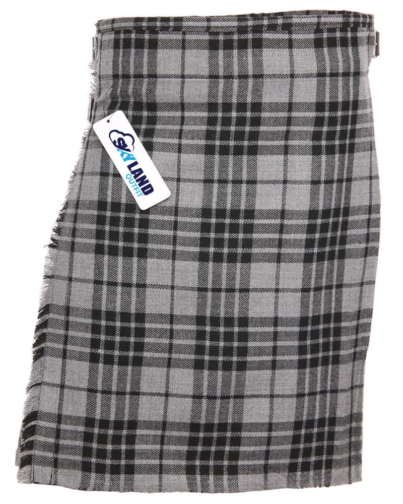 Grey Watch Tartan 5 Yard Casual & Party Wear Scottish Kilt