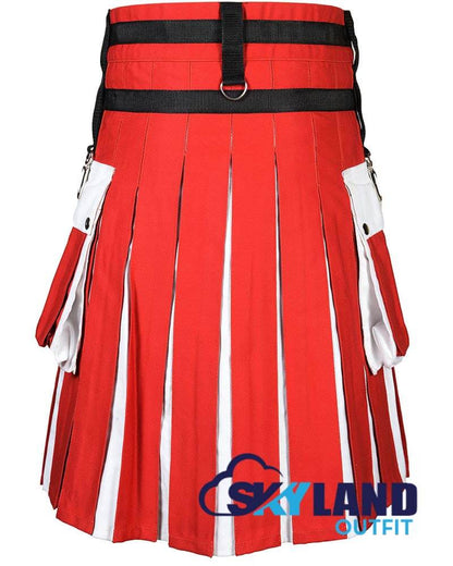 Northern Ireland Flag Utility Kilt – Handmade Cotton Patriotic Kilt