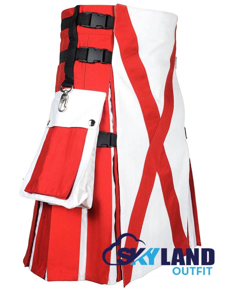Northern Ireland Flag Utility Kilt – Handmade Cotton Patriotic Kilt