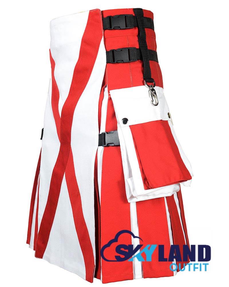 Northern Ireland Flag Utility Kilt – Handmade Cotton Patriotic Kilt