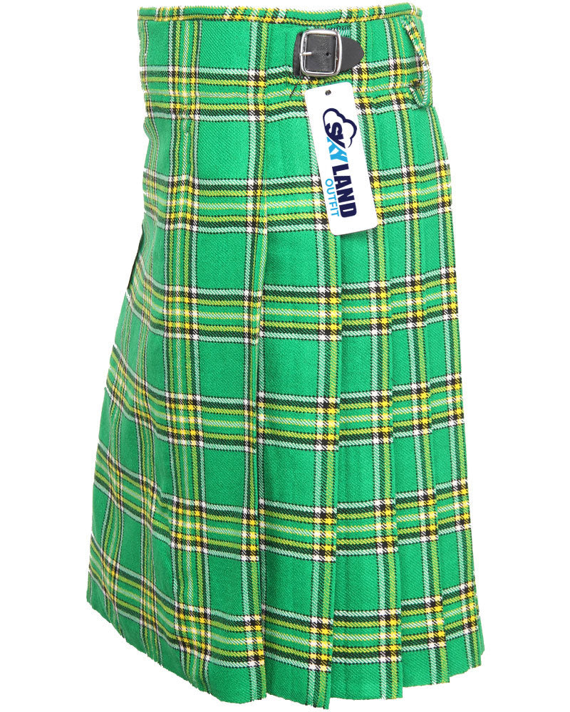 Irish Heritage Tartan 5 Yard Casual & Party Wear Scottish Kilt
