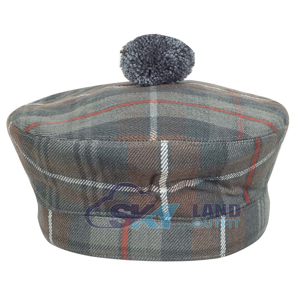 Mackenzie Weathered Tartan Balmoral Hat – Scottish Highlander Cap