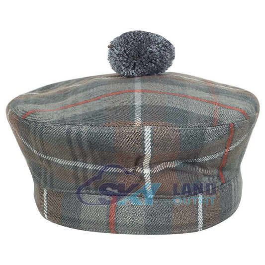 Mackenzie Weathered Tartan Balmoral Hat – Scottish Highlander Cap
