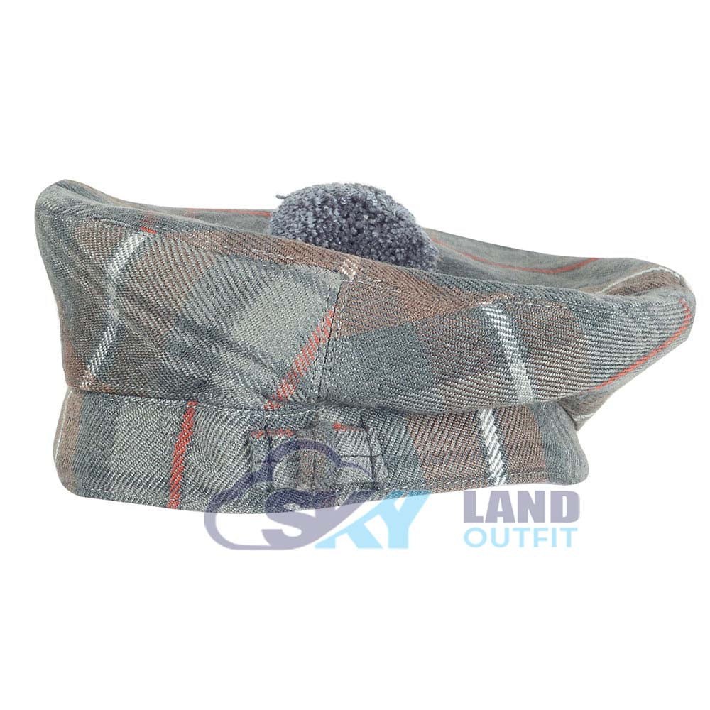 Mackenzie Weathered Tartan Balmoral Hat – Scottish Highlander Cap