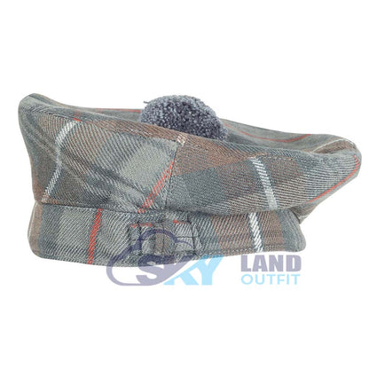 Mackenzie Weathered Tartan Balmoral Hat – Scottish Highlander Cap