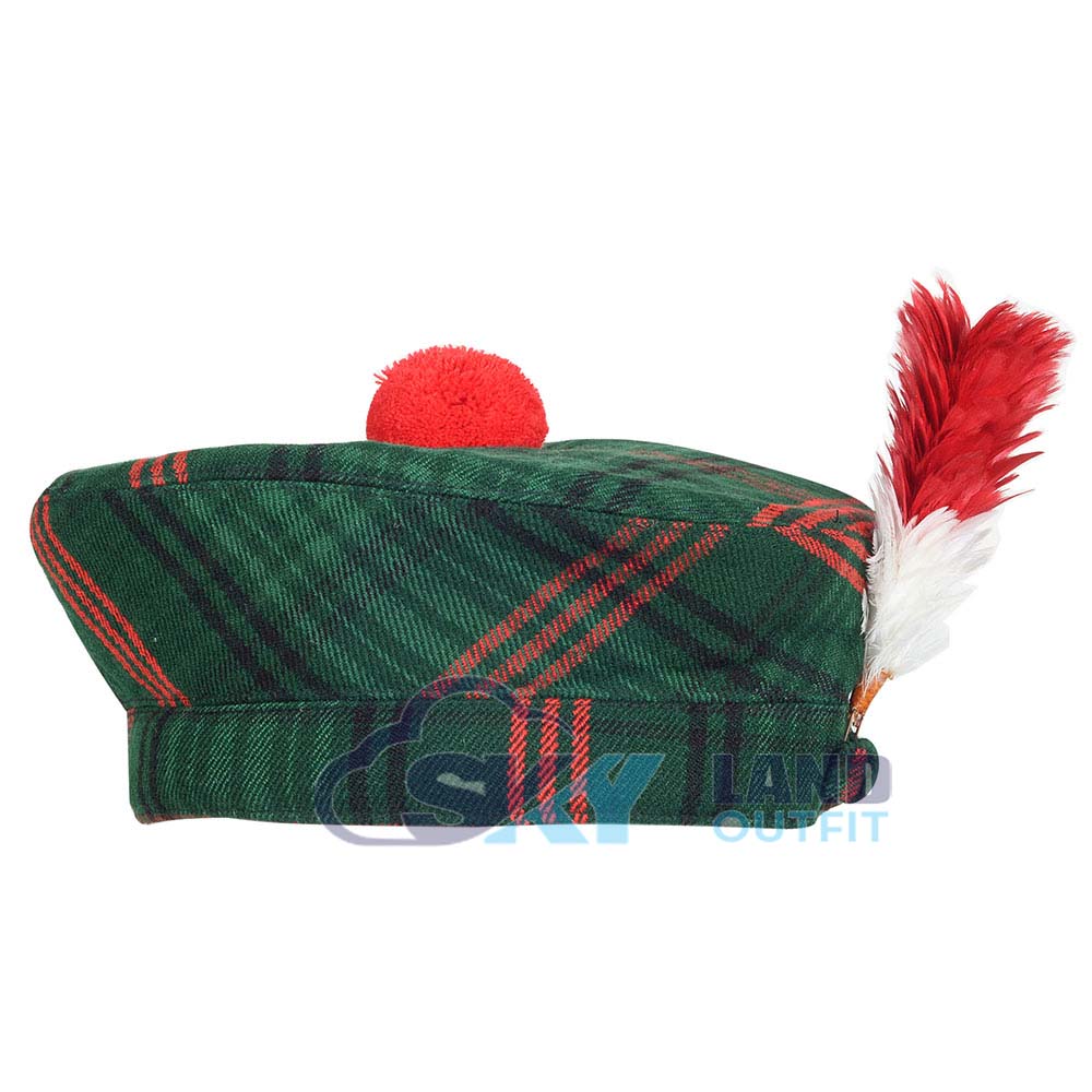 Ross Hunting Tartan Balmoral Hat – Scottish Highlander Kilt Cap