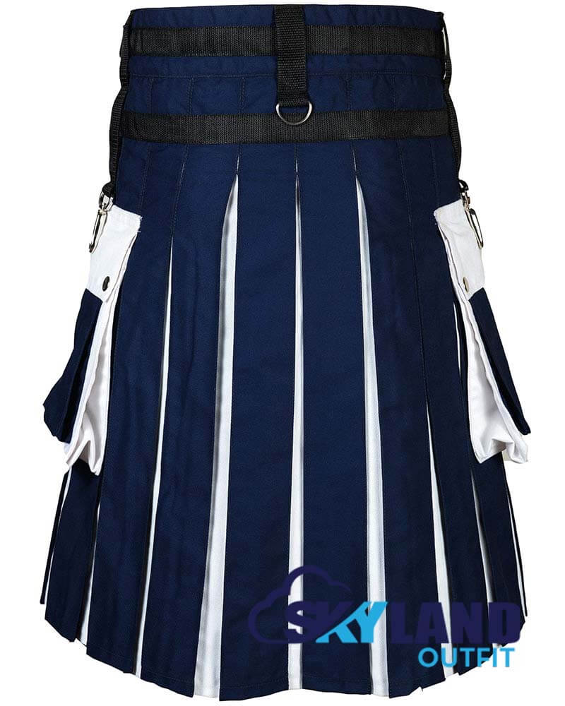 Scotland Flag Utility Kilt – Handmade Cotton Patriotic Kilt for Men