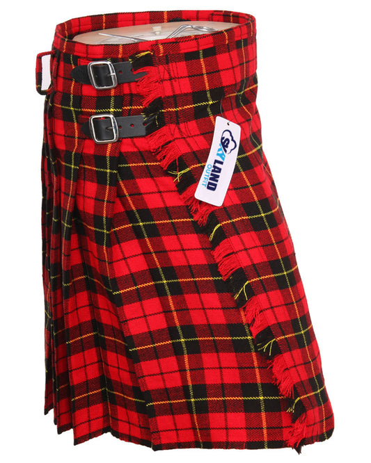 Wallace Tartan 5 Yard Casual & Party Wear Scottish Kilt