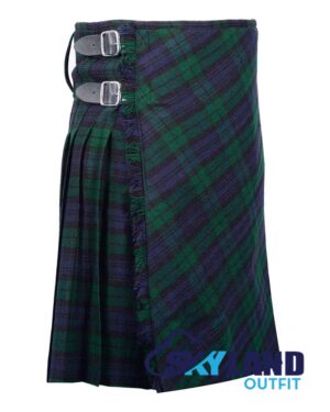 Black Watch Tartan Bespoke Kilt Side