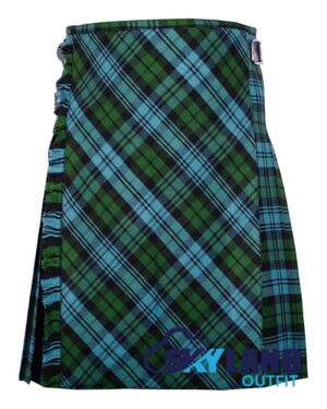 Campbell Ancient Tartan Bespoke Kilt Front