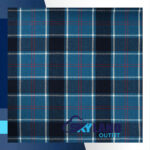 US Navy Tartan Fabric By the Yard