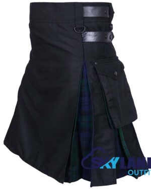 Hybrid Utility Kilts - Black Watch Tartan