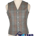Black Watch Weathered Tartan Waistcoat