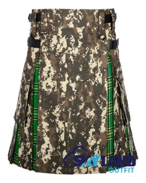 Hybrid Utility Kilts – Digital Camouflage & Irish Tartan Kilt