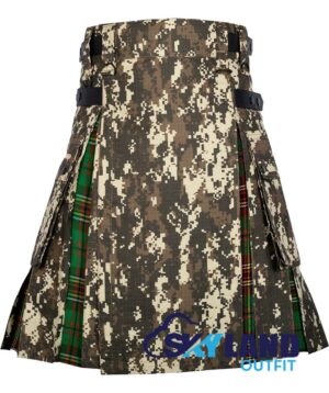 Hybrid Utility Kilts – Digital Camouflage & Tara Murphy Tartan Kilt