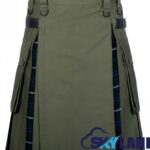 Hybrid Utility Kilts – Oliver Green & Douglas Blue Tartan Kilt