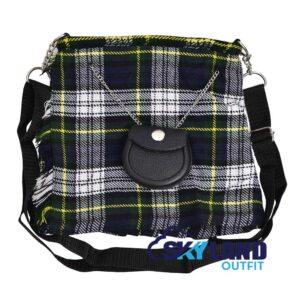 Dress Gordon Tartan Ladies Kilt Shaped Purse, Tote Bag