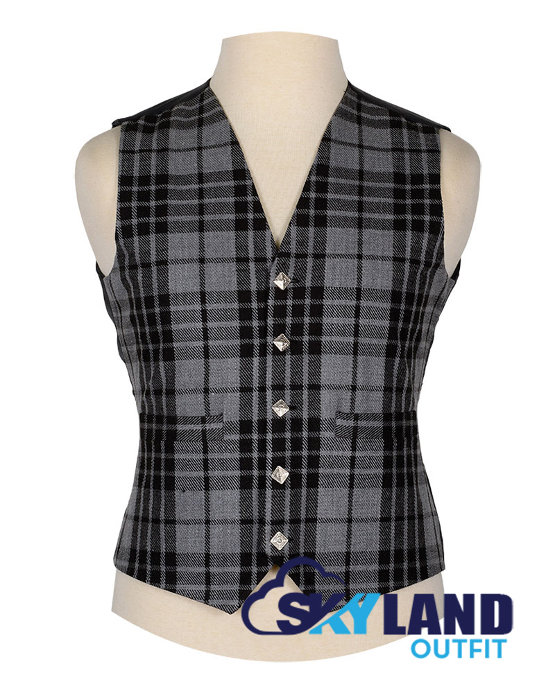 Grey Watch Tartan Waistcoat