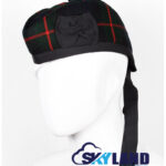 Gunn Tartan Glengarry Hat Traditional Scottish Cap