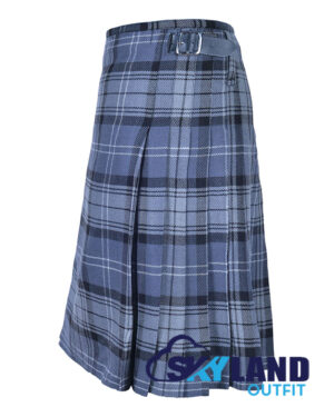 Hamilton Grey Tartan 8 Yard Kilt for Men Traditional Scottish Kilt - Image 3
