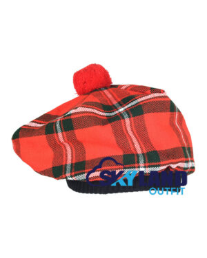 MacGregor Tartan Tam o' Shanter Scottish Flat Bonnet - Image 2