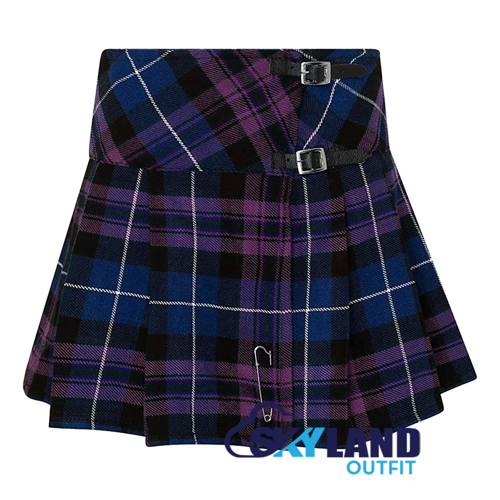 Pride of Scotland Tartan Mini Billie Kilt Girls Modern Kilt Skirt