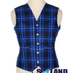 Ramsey Blue Tartan Waistcoat