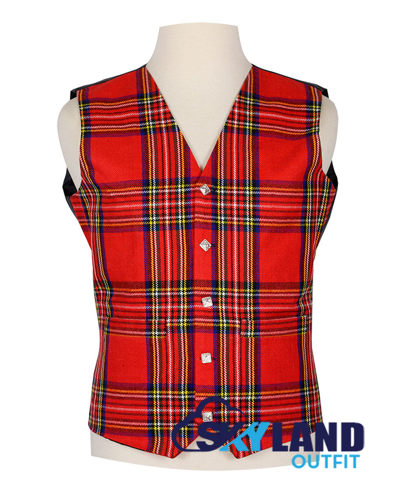 Royal Stewart Tartan Waistcoat