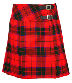 Scottish Rose Tartan Mini Billie Kilt Girls Modern Kilt Skirt