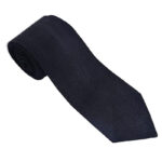 Solid Black Tartan NeckTie