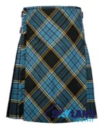 Anderson Tartan Traditional 8-Yard Scottish Kilt with Bias Cut