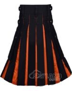 Saffron Tartan Hybrid Utility Kilt | Black Cotton - Image 4