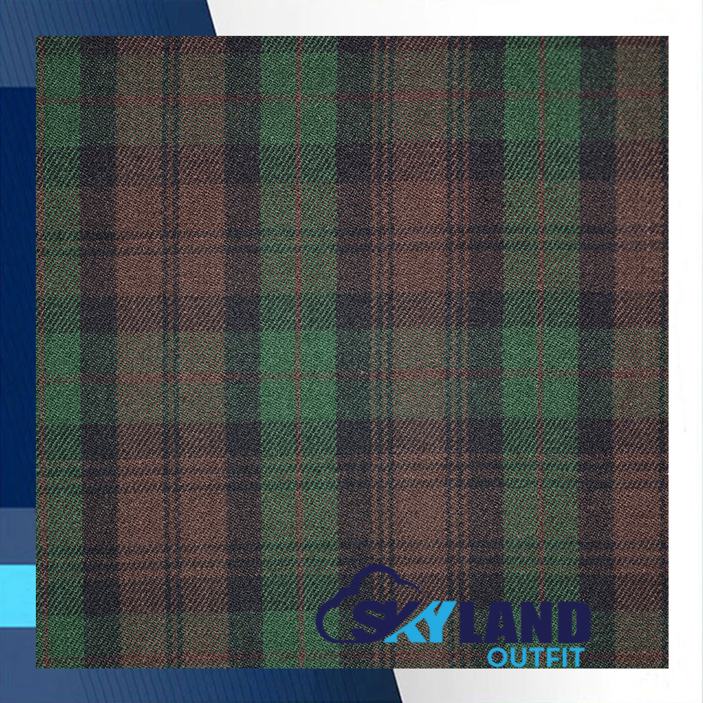 Brown-Watch-Tartan-1.jpg Brown Watch Tartan homespun wool fabric by the yard - natural earth-tone Scottish plaid in brown and black for versatile kilt and home décor projects