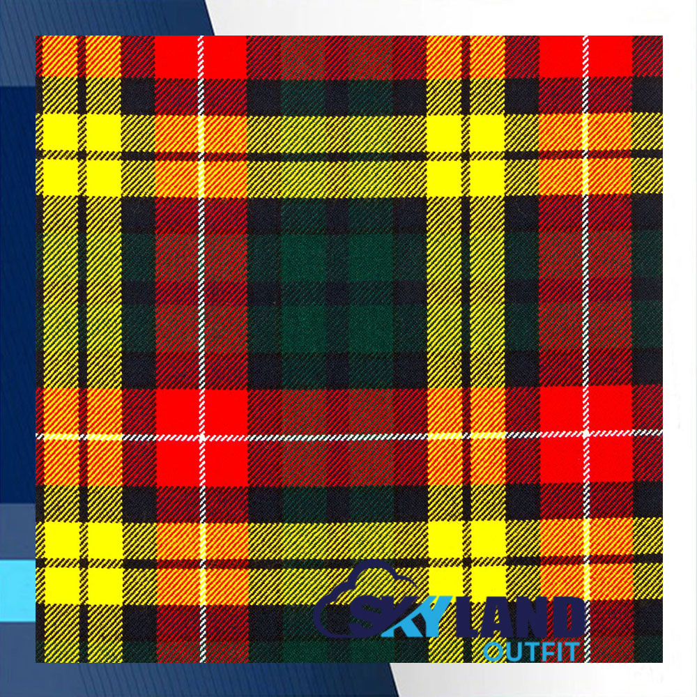 Buchanan-ModernTartan.jpg Buchanan Tartan Homespun Fabric | Scottish Wool by Yard - Image 1