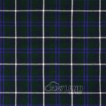 Blue Douglas Tartan Fabric | Scottish Homespun Wool by Yard