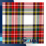 Dress Stewart Tartan Homespun Wool Blend Fabric By the Yard