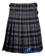 Granite Tartan Traditional 8-Yard Scottish Kilt with Bias Cut - Image 3