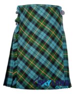 Gunn Ancient Tartan Traditional 8-Yard Kilt with Bias Cut
