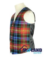 LGBTQ Pride Tartan Waistcoat – Argyle Vest | Made to Order - Image 2