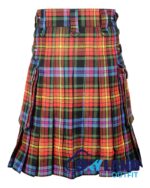 LGBTQ Pride Tartan Kilt – Modern Utility Scottish Kilts - Image 4