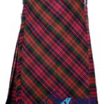 MacDonald Tartan Traditional 8-Yard Scottish Kilt with Bias Cut