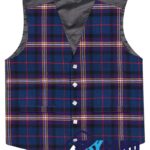 Masonic tartan 5-button Argyle waistcoat made to order for Highland wear and kilts
