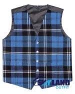Ramsey Blue Hunting tartan Argyle waistcoat made to order for Highland wear and kilts