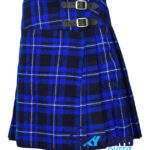 Ramsey Blue Tartan Mini Billie Kilt Girls Modern Kilt Skirt for Highland Dress
