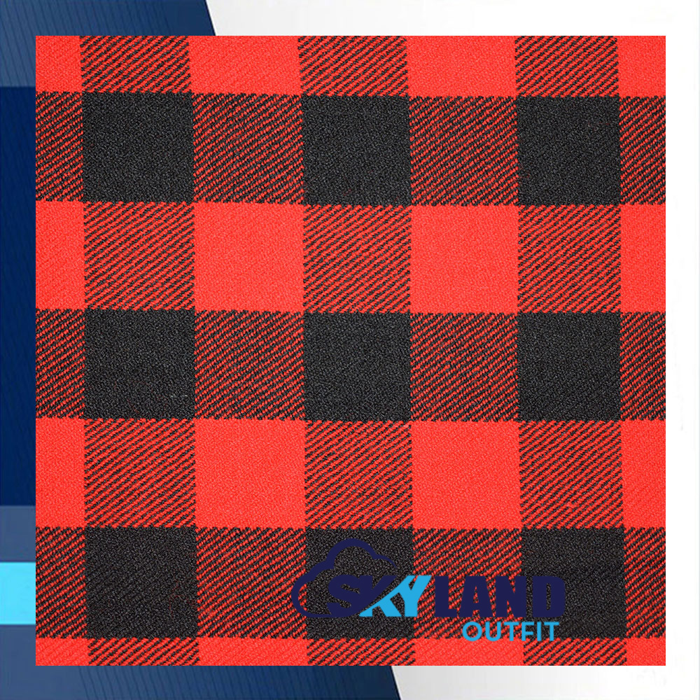 Red-Black-Rob-Roy.jpg MacGregor Rob Roy Tartan Homespun Fabric By the Yard - Image 1