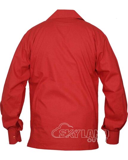 Red-Cotton-Full-Sleeve-Kilt-Shirt-back