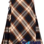 Rose Ancient Tartan Traditional 8-Yard Kilt with Bias Cut