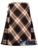 Rose Ancient Tartan Traditional 8-Yard Kilt with Bias Cut