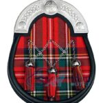 Royal Stewart Dress Sporran | Scottish Full Dress Leather